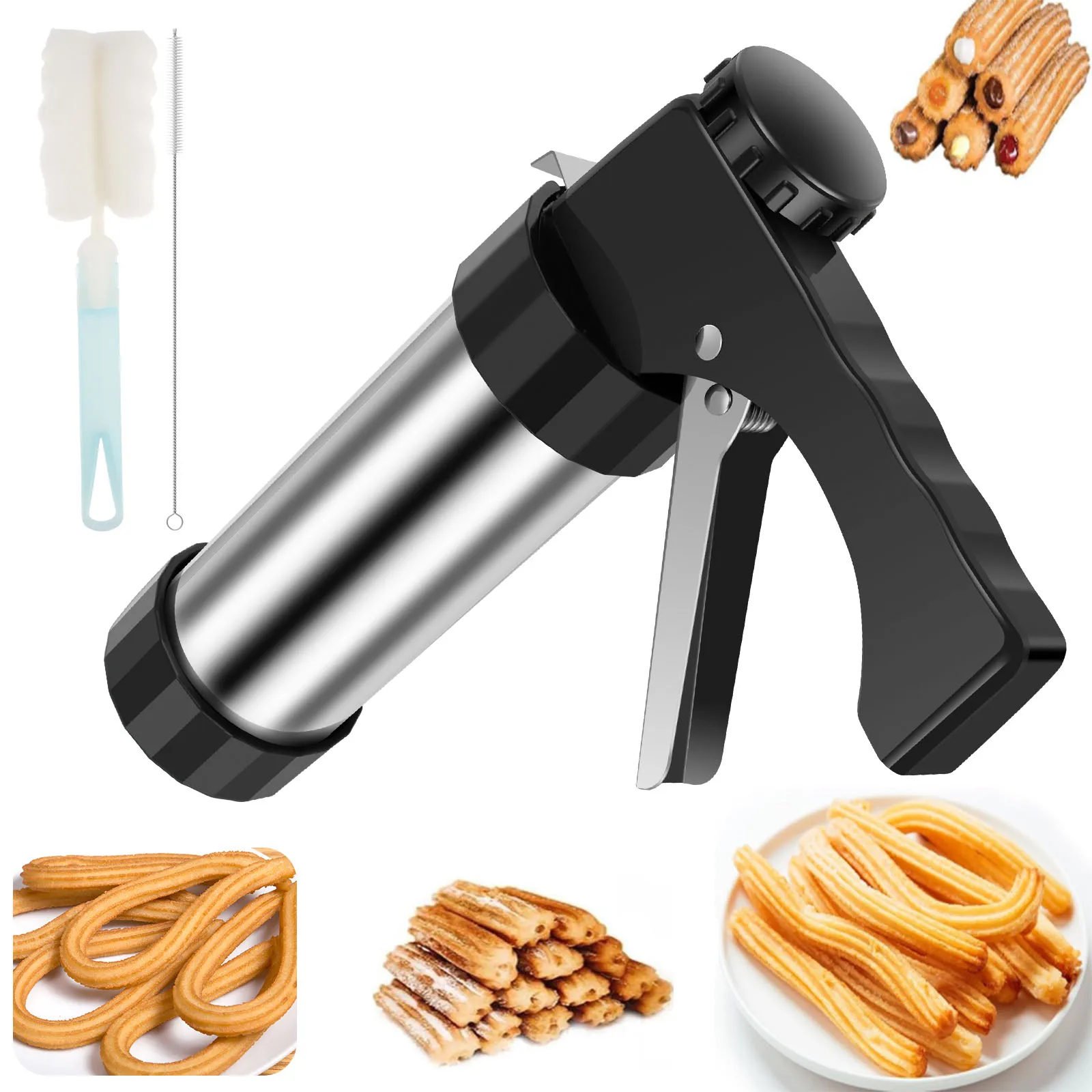 Churros Maker Gun - Maszyna do robienia churrosów, zestaw do