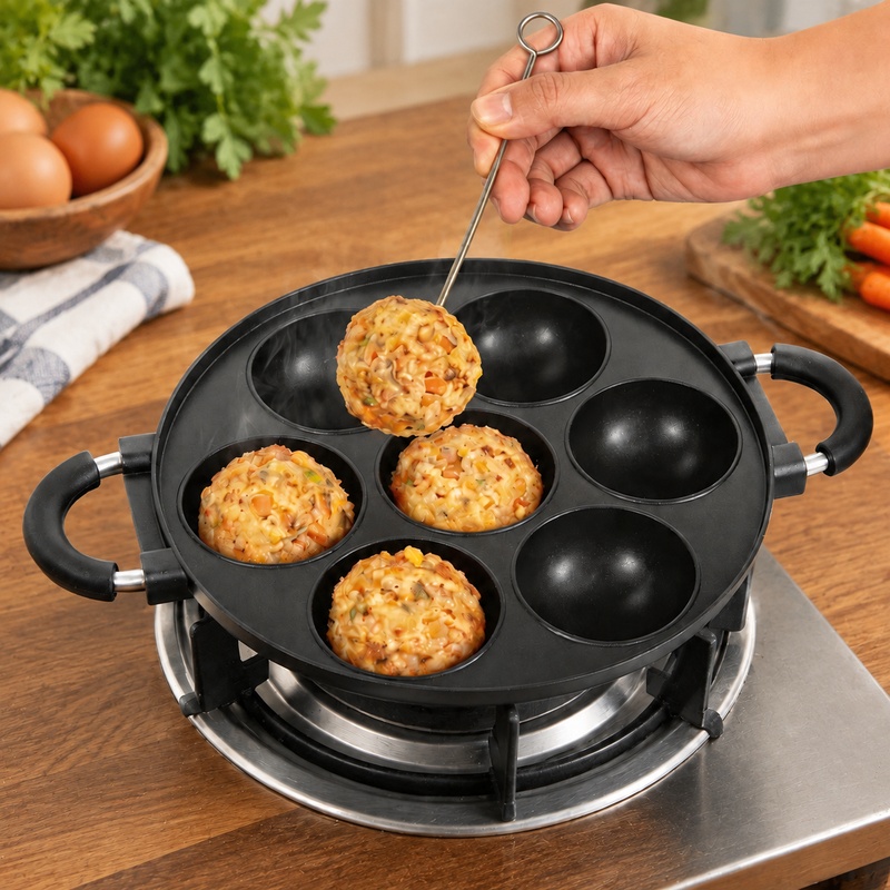 Takoyaki Grill Plate - Aluminiowa patelnia do przygotowywania takoyaki z