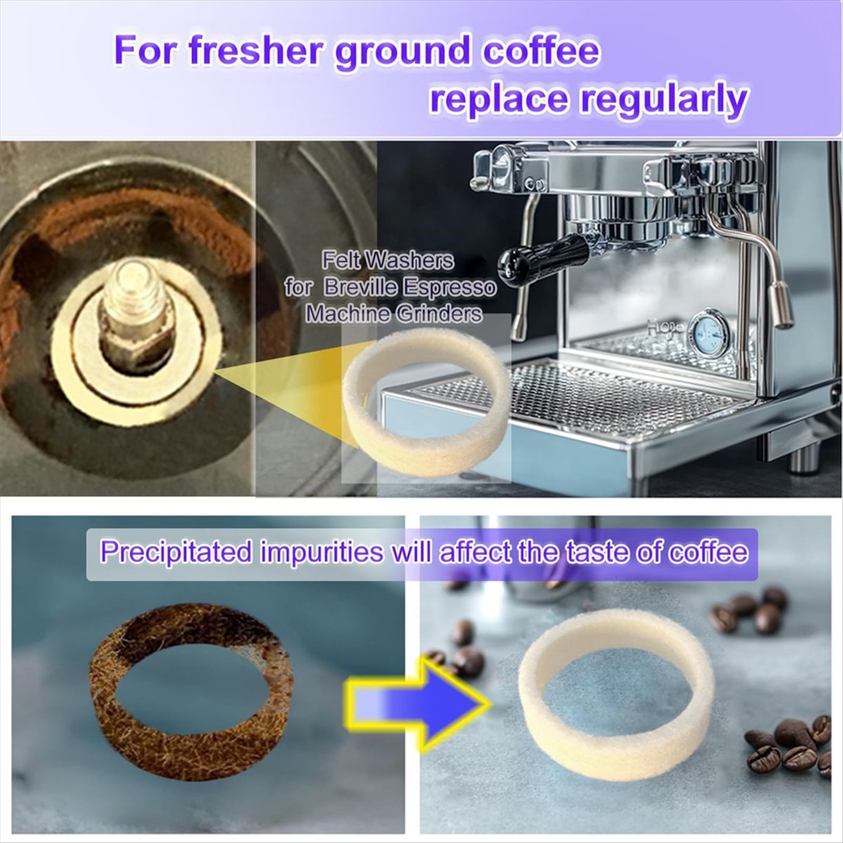 (A64E) 6-częściowy zestaw filc – Breville Espresso Bes870 recenzja i cena