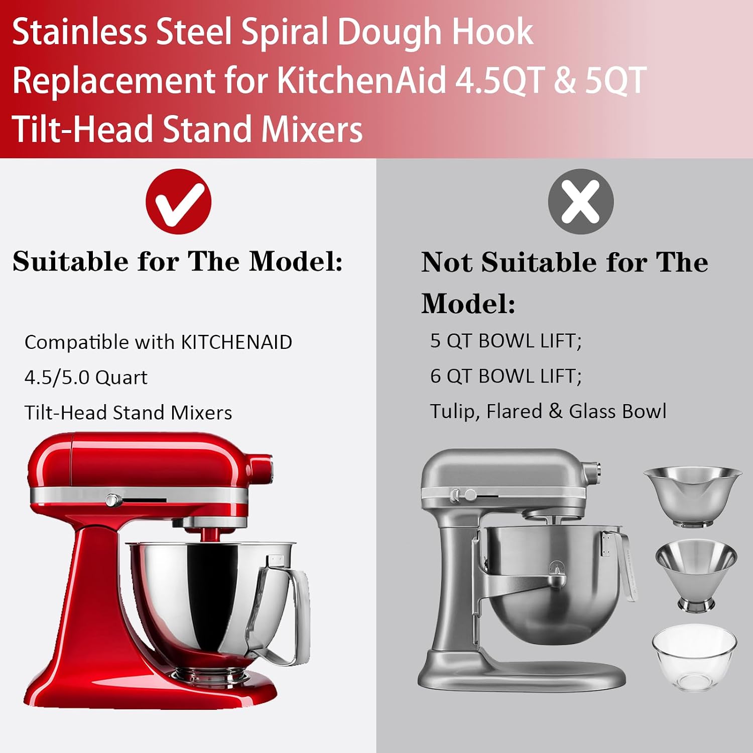 Hak do ciasta ze stali nierdze – Kitchenaid Mixer Hand Mixer recenzja i cena