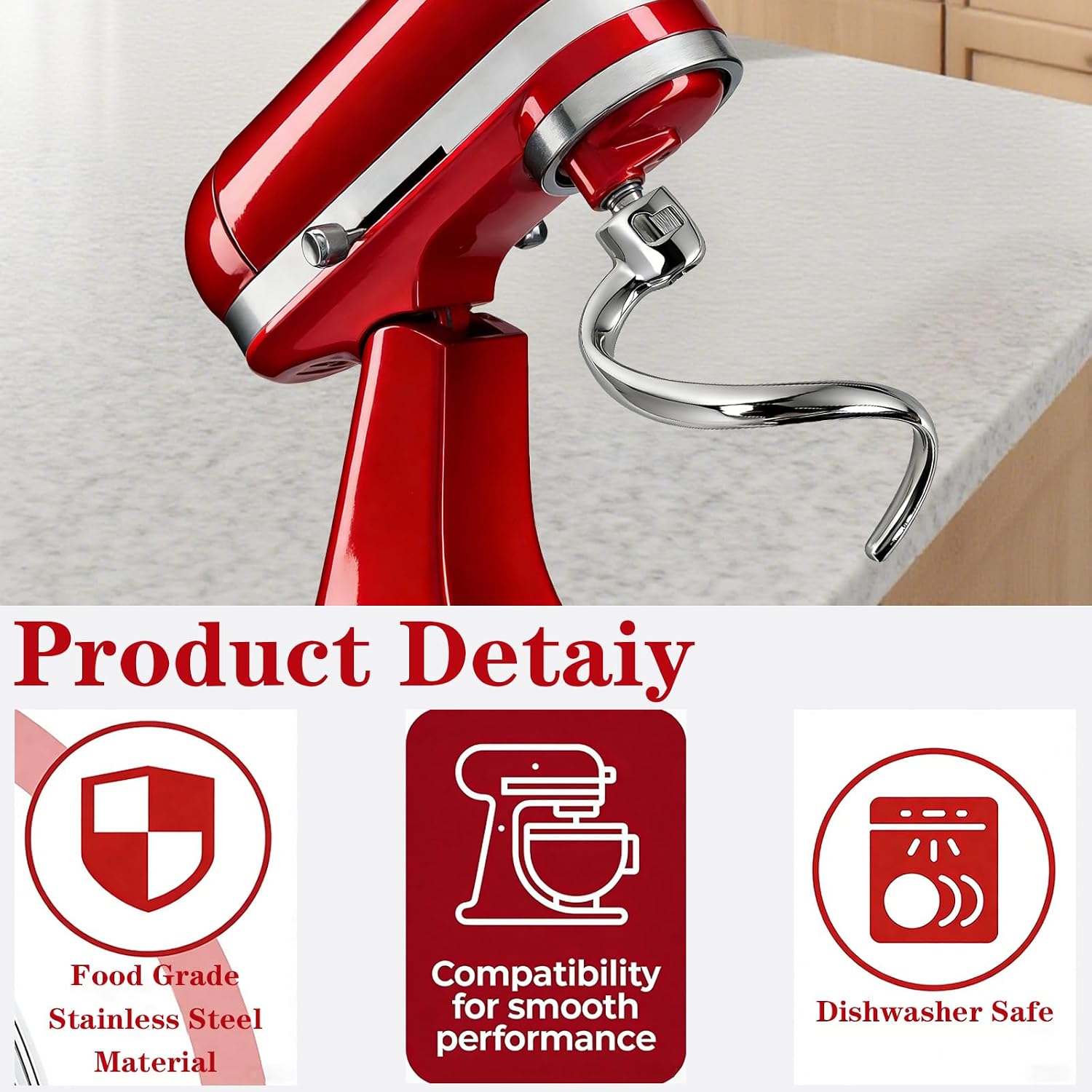 Hak do ciasta ze stali nierdze – Kitchenaid Mixer Hand Mixer recenzja i cena